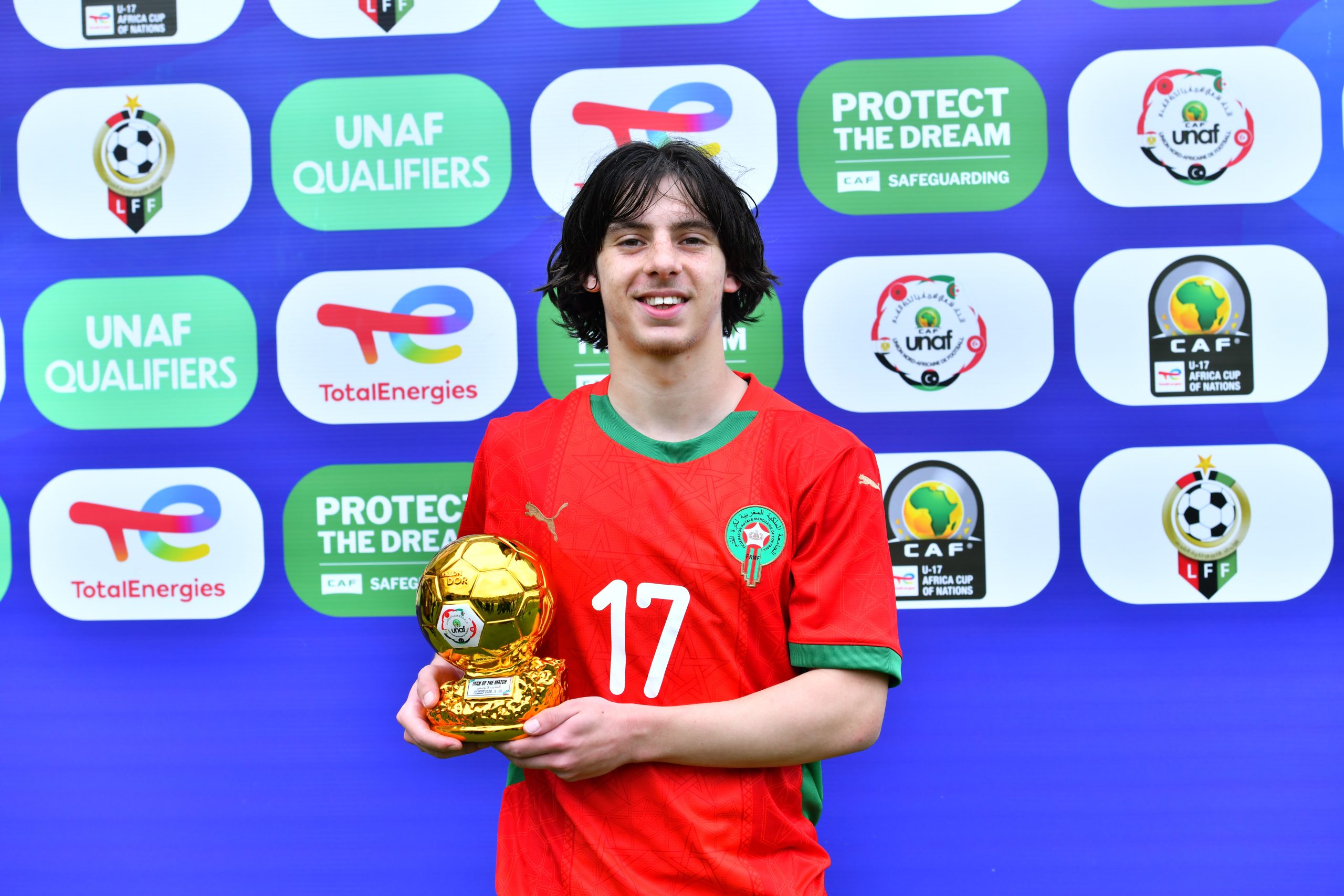 المغربي إبراهيم الرباج أحسن لاعب في لقاء المنتخب الوطني لأقل من 17 سنة أمام تونس